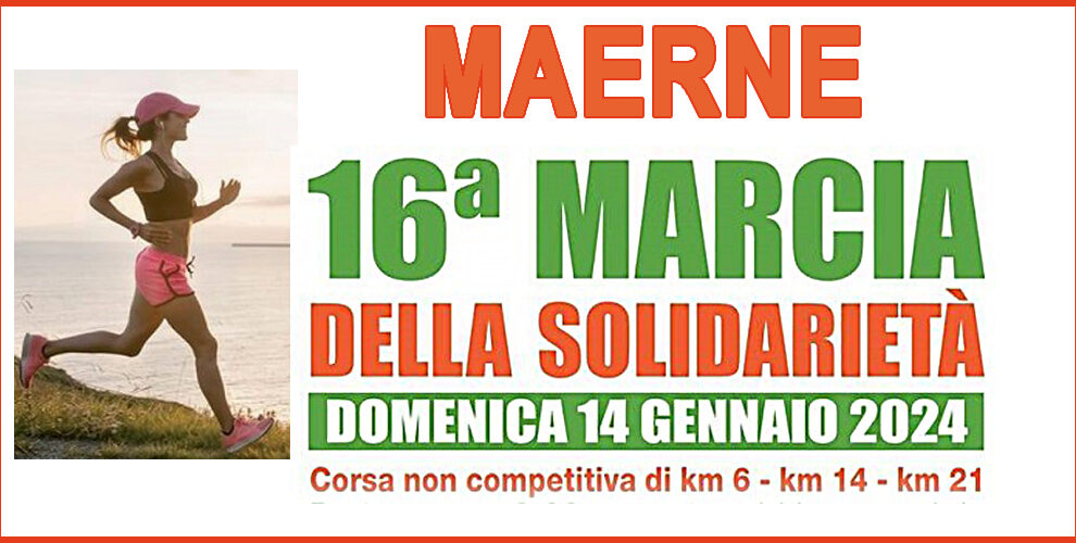 14/01/2024 – 16° Marcia della solidarietà a Maerne